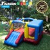 [Upgrade Version] PicassoTiles KC102 12' x 10' Inflatable Bouncer Jumping House, Slide and Dunk Playhouse Feature Basketball Rim, 4 Sports Balls, Extended Slider, Full Size Entry and Quick Setup   566033229